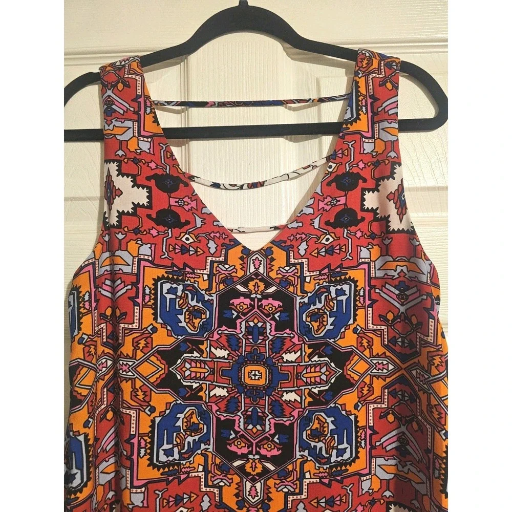 Gianni Bini Lined Mini Dress NWOT Aztec Sundress Size Small Boho Bohemian‎